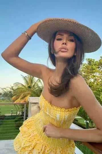 Monaco - Yellow Mini Dress