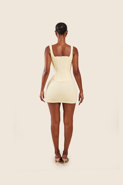 Serenity - Cinched Lace Corset Mini Set