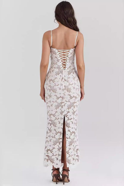 Isabella- Pearl Blossom Maxi Dress