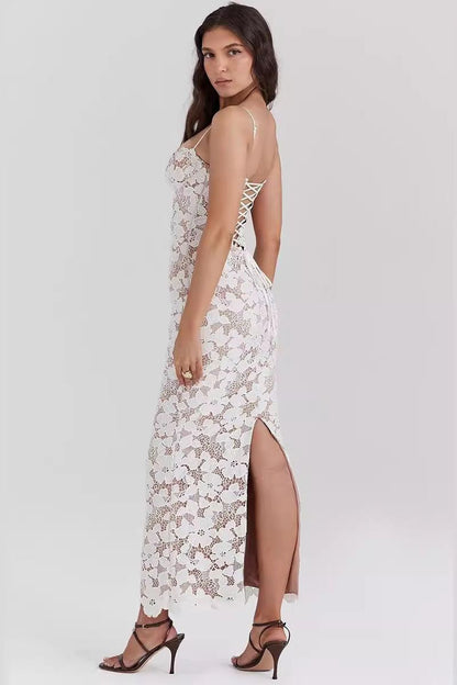Isabella- Pearl Blossom Maxi Dress
