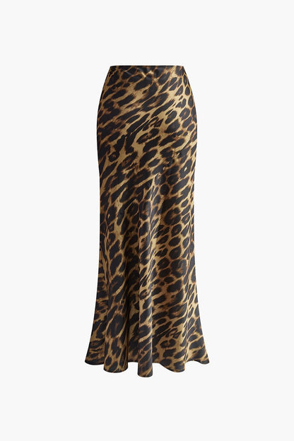 Malia - Leopard Maxi Skirt