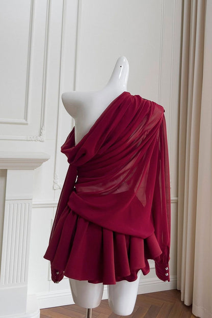 Dendy - Long-Sleeve Top and Skirt Set