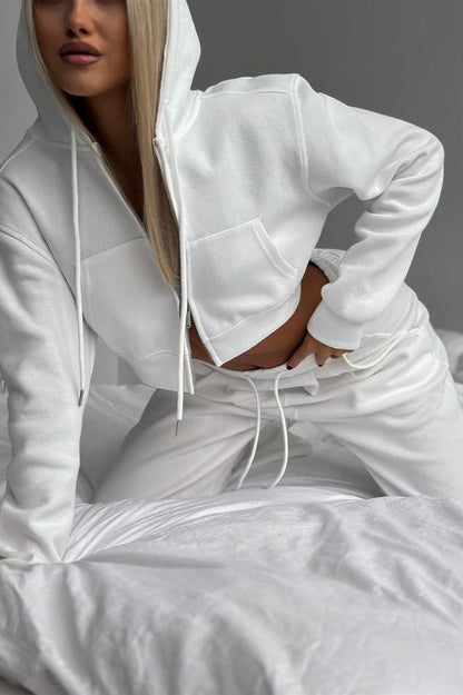 Amelia - Cropped Hoodie Set