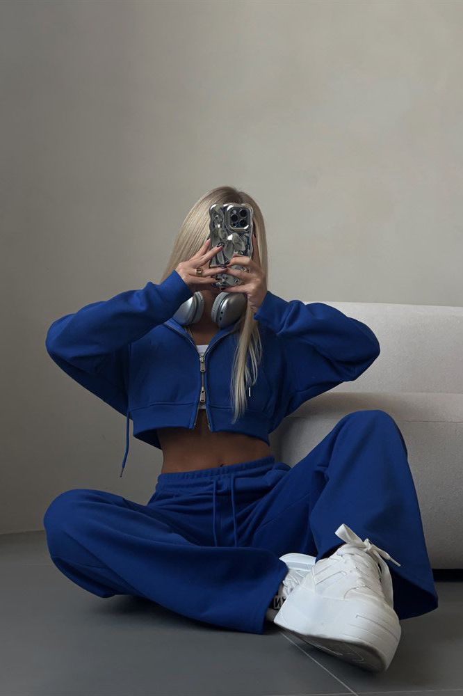 Amelia - Cropped Hoodie Set
