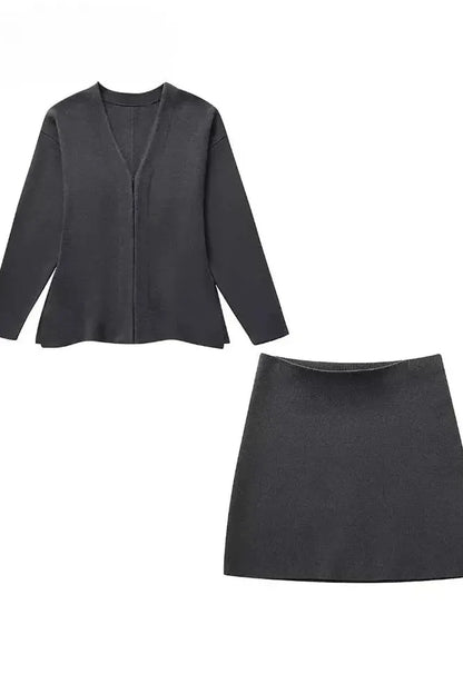 Lola - Tailored Blazer & Skirt Two-Piece Set