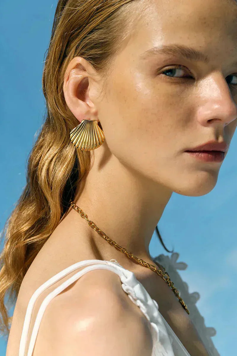 Celeste - Oceanic Shell Earrings