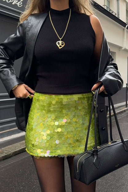 Ilayda - Sequin Mini Skirt