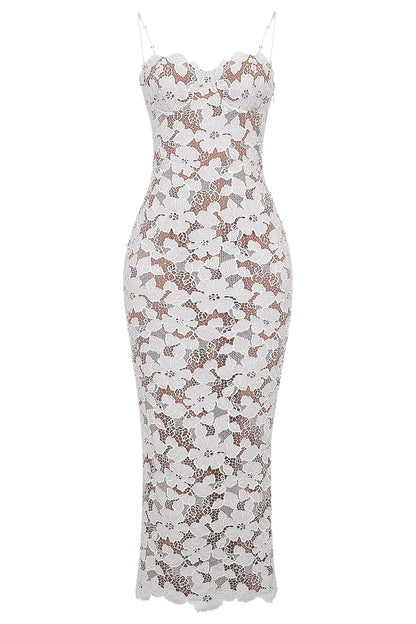 Isabella- Pearl Blossom Maxi Dress