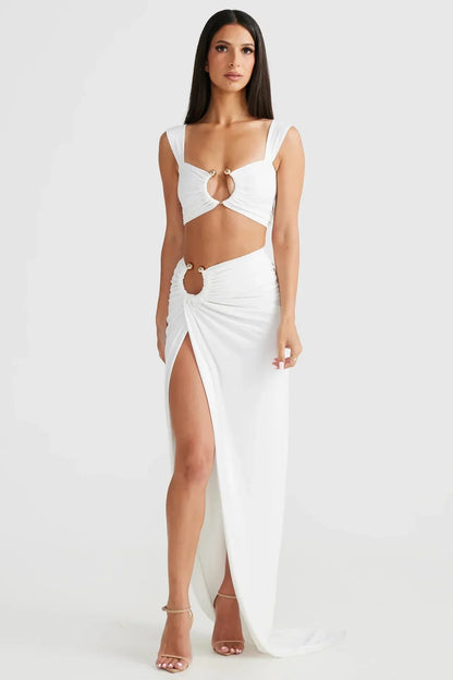 Alarice - Cut-Out Maxi Skirt Set