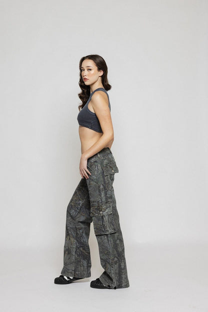 Clara - Camo Cargo Pants