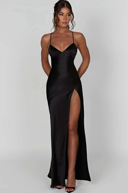 Alexia - Satin Maxi Dress