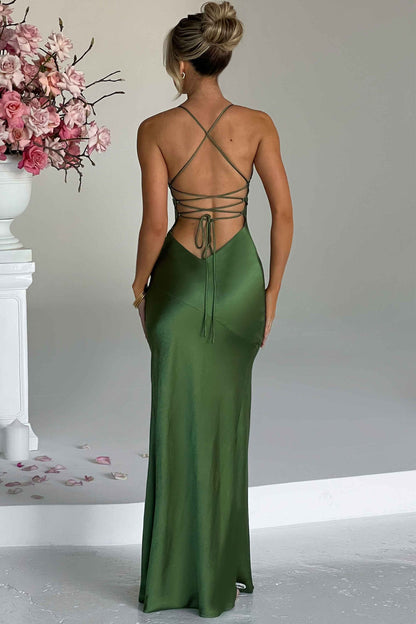 Alexia - Satin Maxi Dress