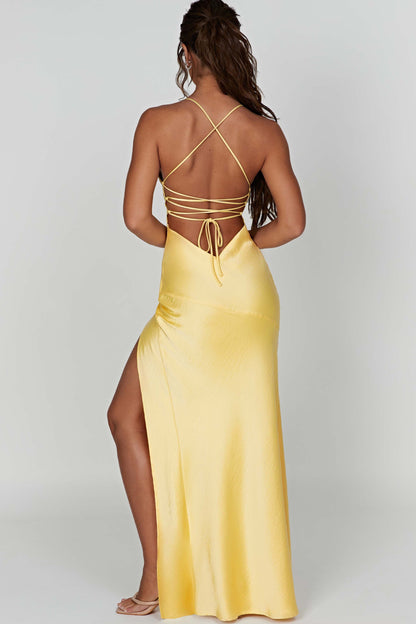Alexia - Satin Maxi Dress