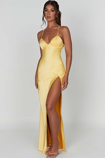 Alexia - Satin Maxi Dress
