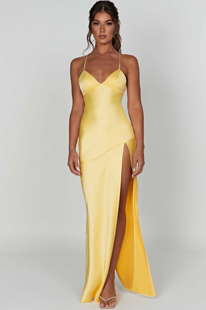 Alexia - Satin Maxi Dress