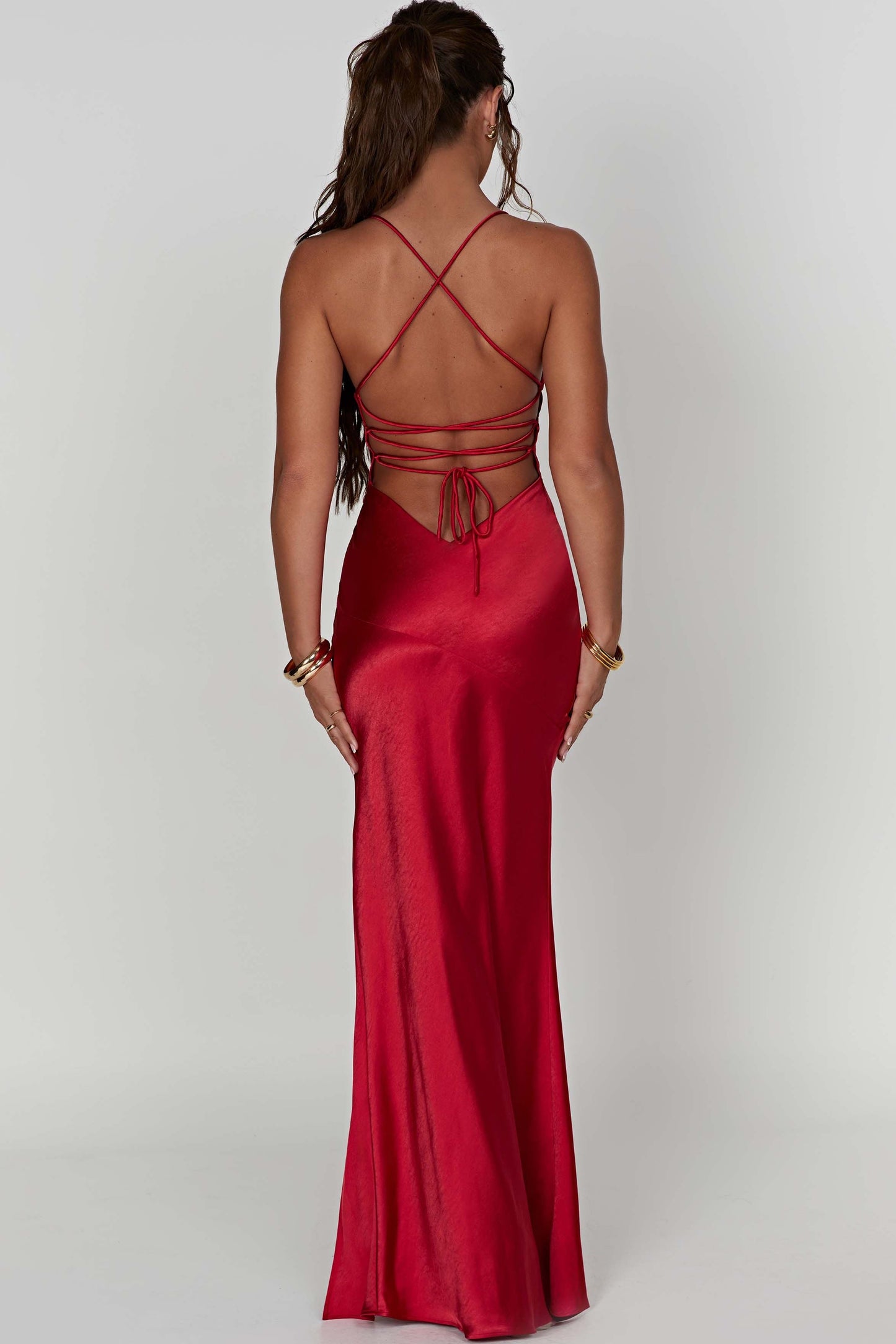 Alexia - Satin Maxi Dress