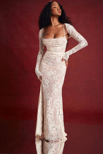 Louna - Floral Lace Maxi Dress