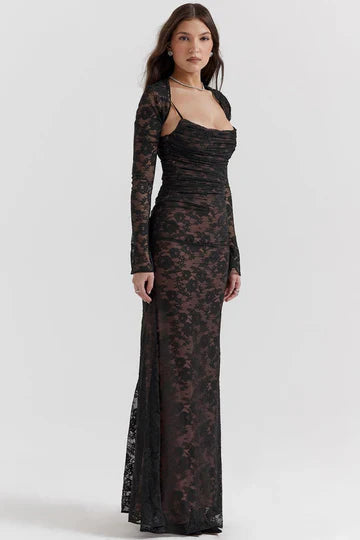Louna - Floral Lace Maxi Dress
