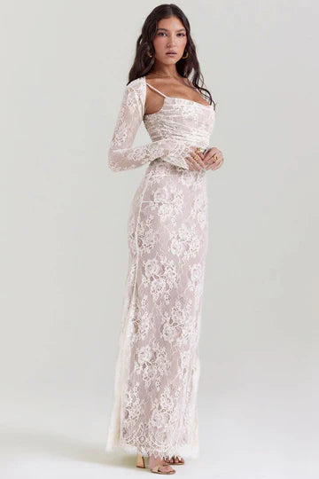 Louna - Floral Lace Maxi Dress