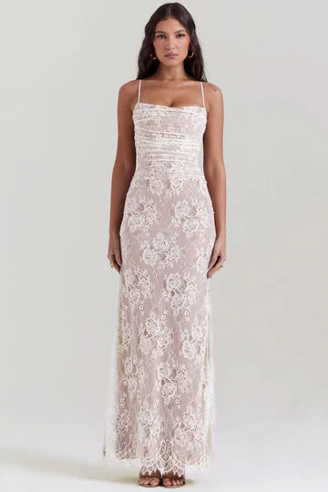 Louna - Floral Lace Maxi Dress