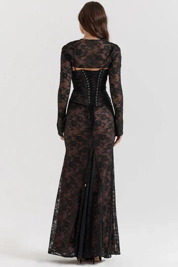 Louna - Floral Lace Maxi Dress