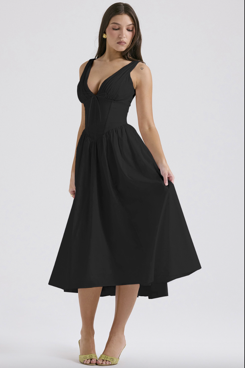 Gabriella - Corset Midi Dress